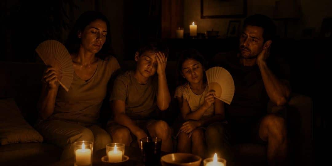 Dimensionamento de Sistema com Baterias - Família em sua casa sofrendo com falta de luz